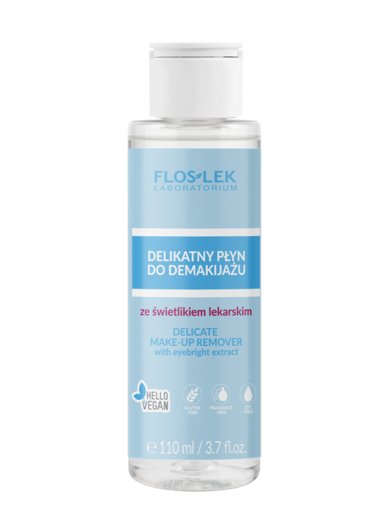 FLOS-LEK Delikatny Płyn do demakijażu ze świetlikiem lekarskim 110ml