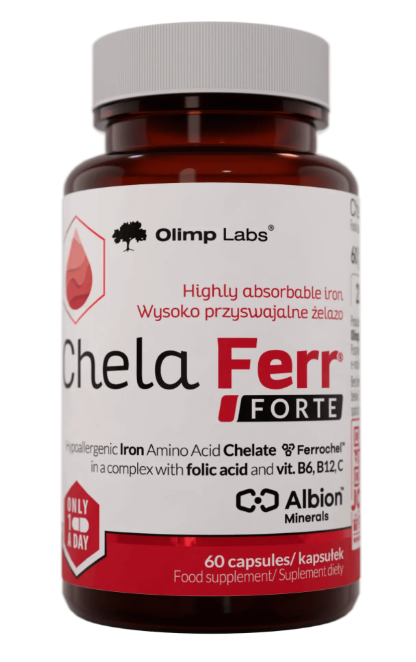 Olimp Chela-Ferr Forte żelazo 60 kapsułek