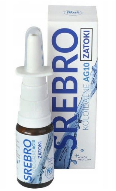 Srebro Koloidalne Ag10 Zatoki 15 ml