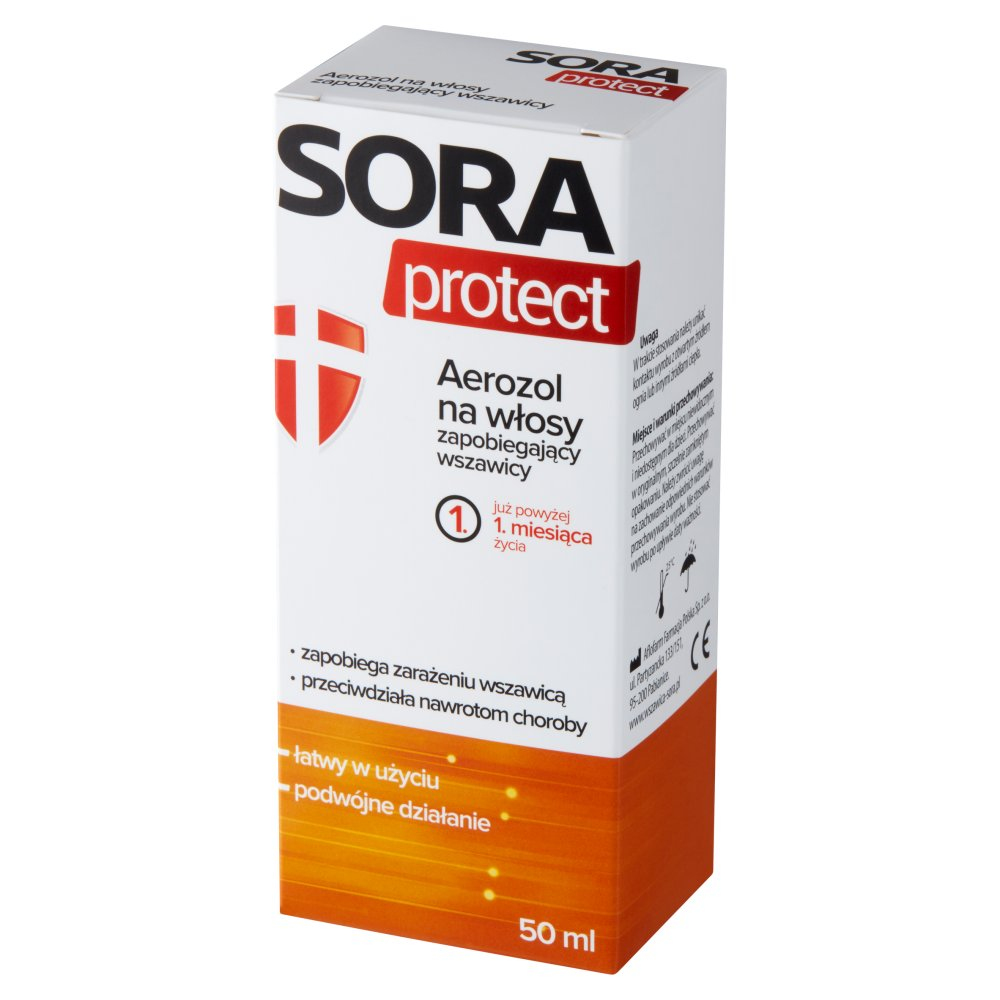 SORA PROTECT Aerozol  zapobiegający wszawicy 50ml