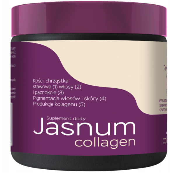 Jasnum collagen, proszek do sporządzania roztworu o smaku marakui 180g