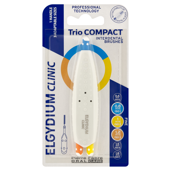 ELGYDIUM TRIO COMPACT ombre  szczoteczki międzyzębowe