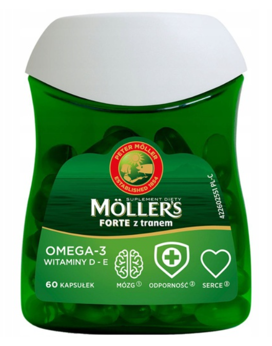 MOLLERS TRAN Forte 60 kapsułek