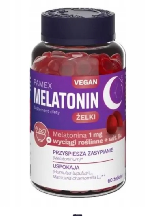 Melatonin Pamex Żelki  na sen VEGAN 60 sztuk