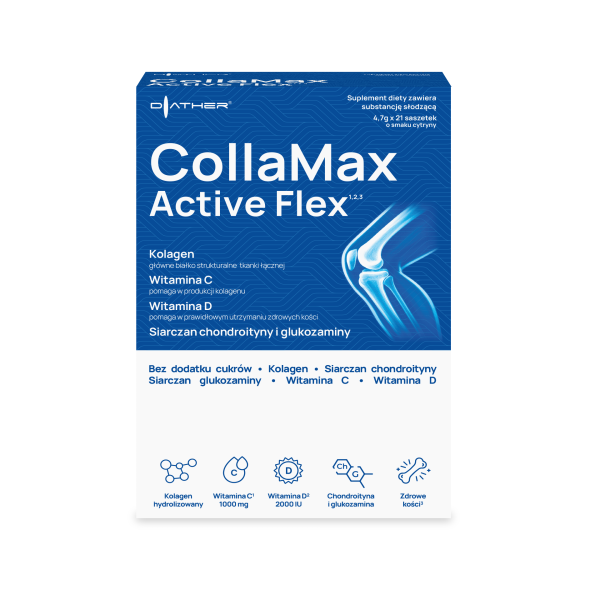 Collamax Active Flex kolagen glukozamina 21 saszetek