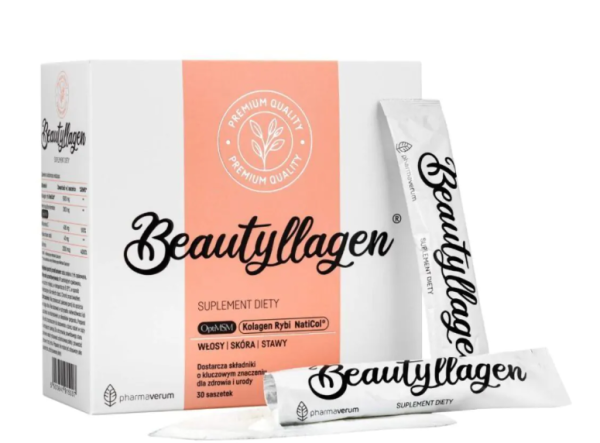 Beautyllagen  kolagen rybi smak pomarańczowy 30 saszetek