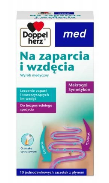 Doppelherz Med Na Zaparcia I Wzdęcia 10 saszetek z płynem