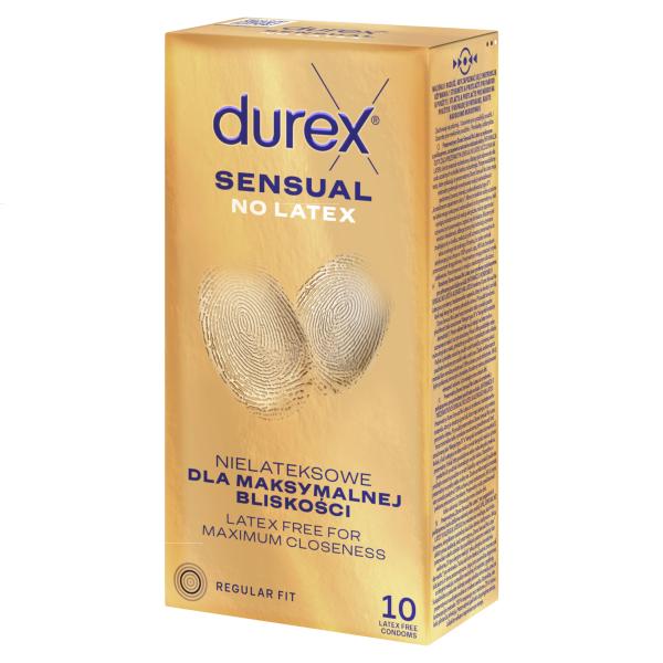 Durex Sensual No Latex Prezerwy 10 sztuk
