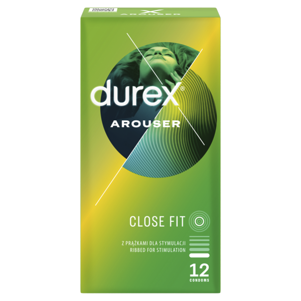 Prezerwatywy DUREX AROUSER  z prążkami dla stymulacji 12 sztuk