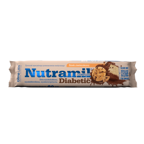 Olimp Nutramil Complex Diabetic baton czekoladowo-malinowy 60g