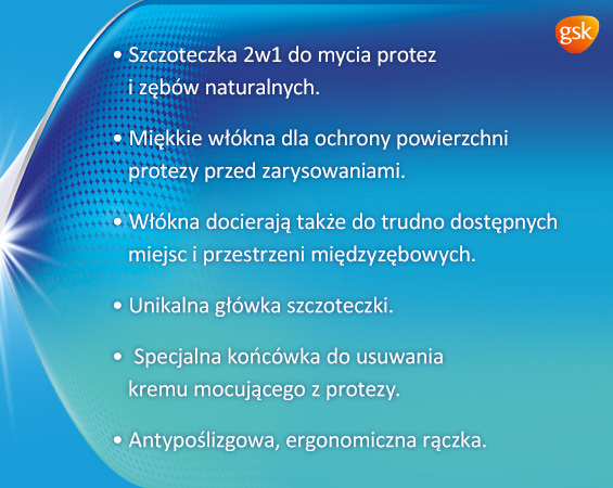 COREGA Szczoteczka 2w1 d/mycia protez zębo