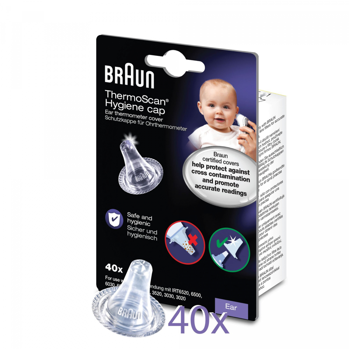 Kapturki do termometru BRAUN LF40 40szt.