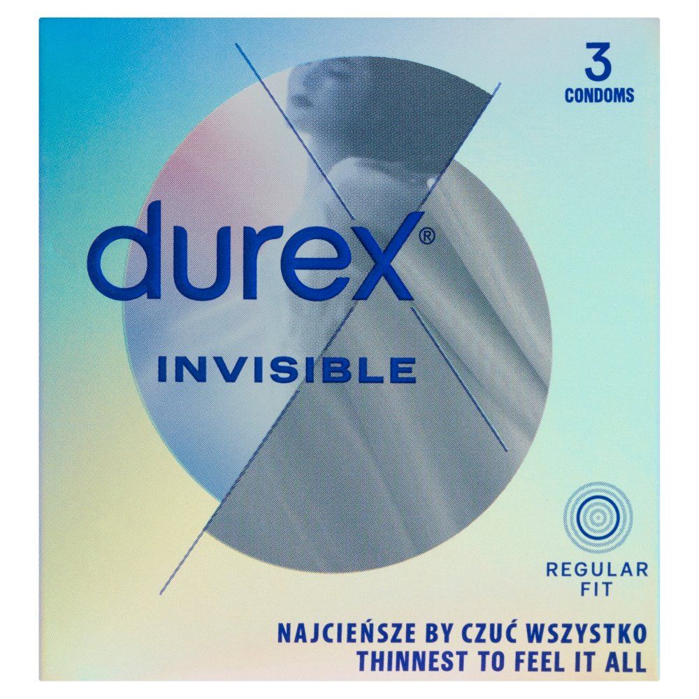 Prezerwat. Durex Invisible dla więk bl x 3