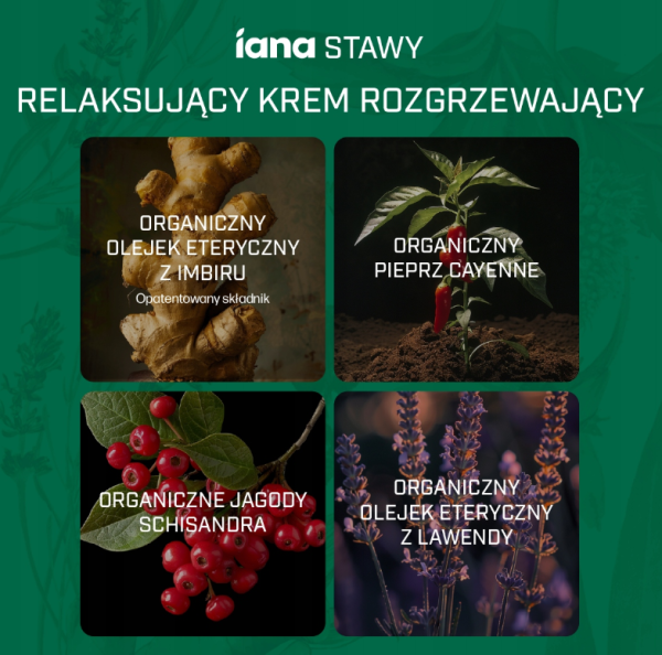 IANA Stawy Relaksujący krem rozgrzewający 100 ml