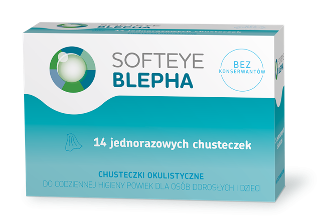 SOFTEYE BLEPHA Chusteczki okulistyczne jednorazowe 14 sztuk