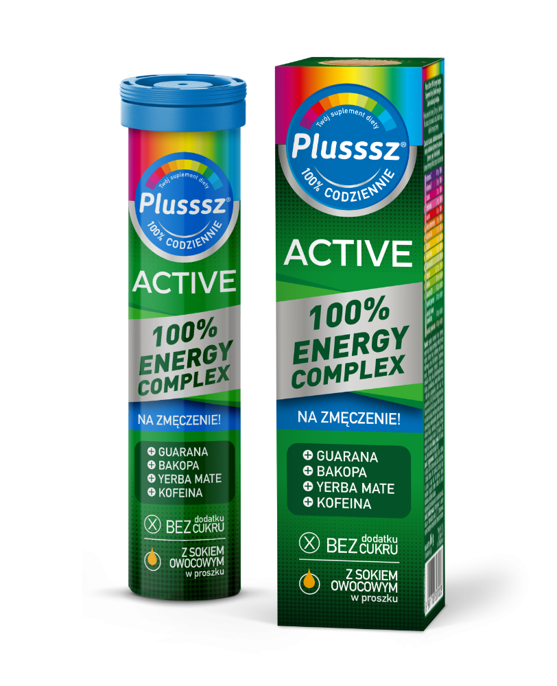 Plusssz Active 100% Energy + 10 tabletek musujących GRATIS