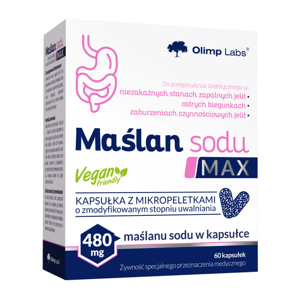 Olimp Maślan Sodu Max 480 mg 60 kapsułek