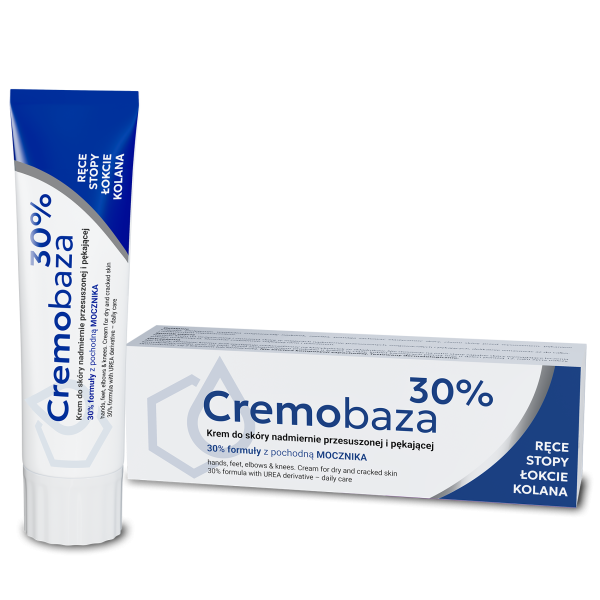 Cremobaza 30% -Krem z mocznikiem do skóry nadmiernie przesuszonej, zrogowaciałej i pękającej 30 g