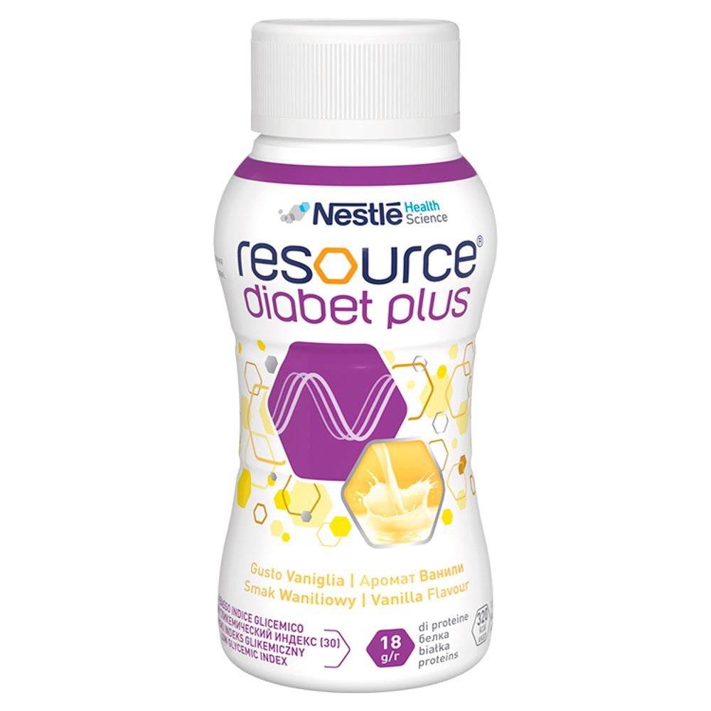 RESOURCE Diabet Plus preparat odżywczy smak waniliowy 4 x 200ml