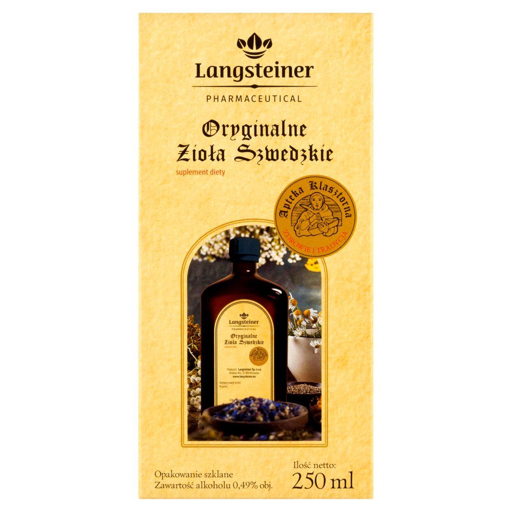 Langsteiner Oryginalne Zioła Szwedzkie płyn 250 ml
