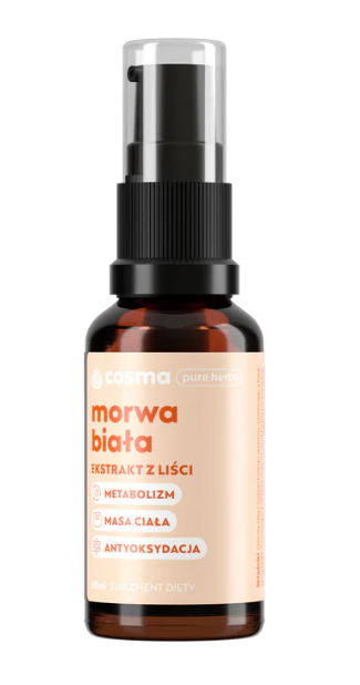 Cosma Pure Herbs Morwa Biała Ekstrakt z olejem konopnym metabolizm 30 ml