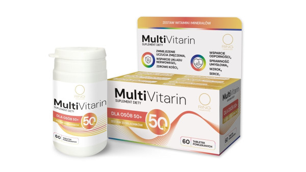 Ring MultiVitarin dla osób 50+ zestaw witamin  60 tablet