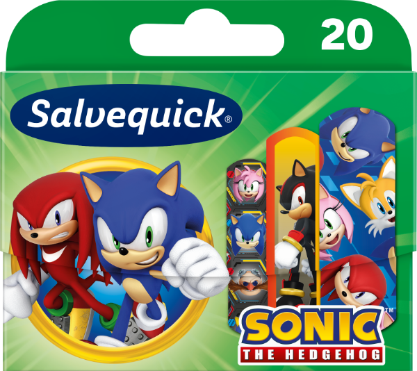 Plastry Salvequick Sonic dla dzieci wodoodporne 20 sztuk