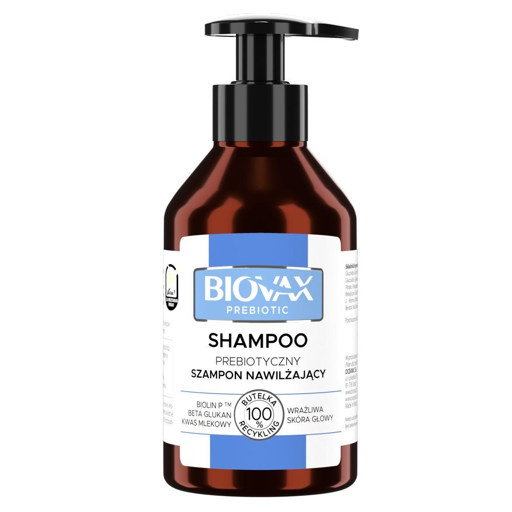 L'BIOTICA BIOVAX PREBIOTIC Szampon prebiotyczny, nawilżający