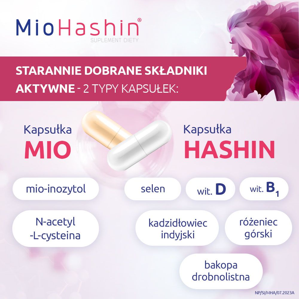 MioHashin na tarczycę  (30 kapsułek + 60 kapsułek)
