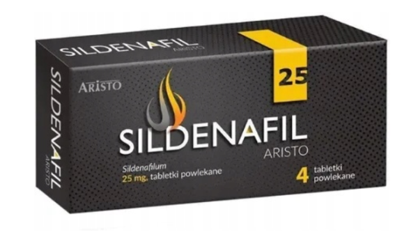 Sildenafil Aristo na potencję 25 mg 4 tabletek
