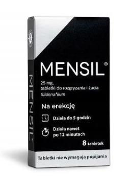 Mensil 25 mg 8 tabl.do rozgr. i żucia