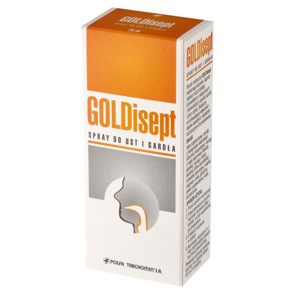 GOLDisept spray do ust i gardła 25 ml