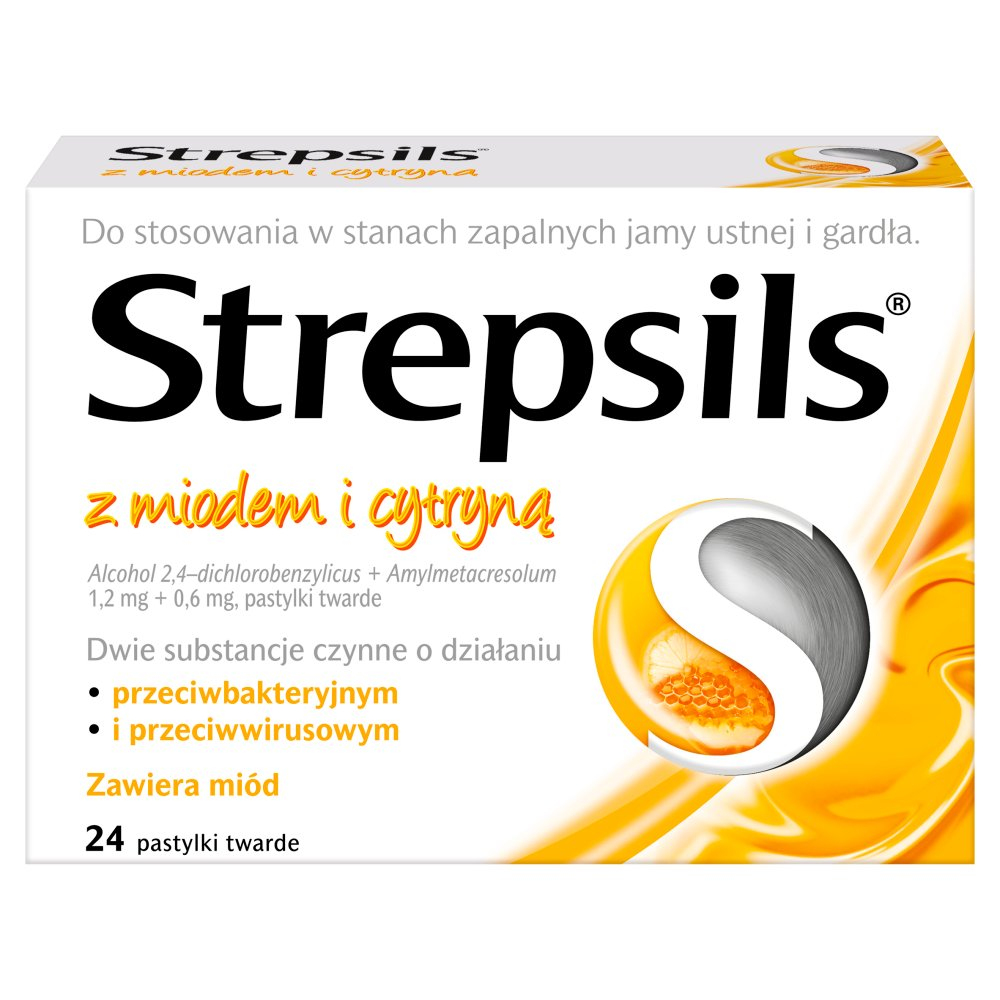 Strepsils miodowo-cytrynowy x 24 tabl.