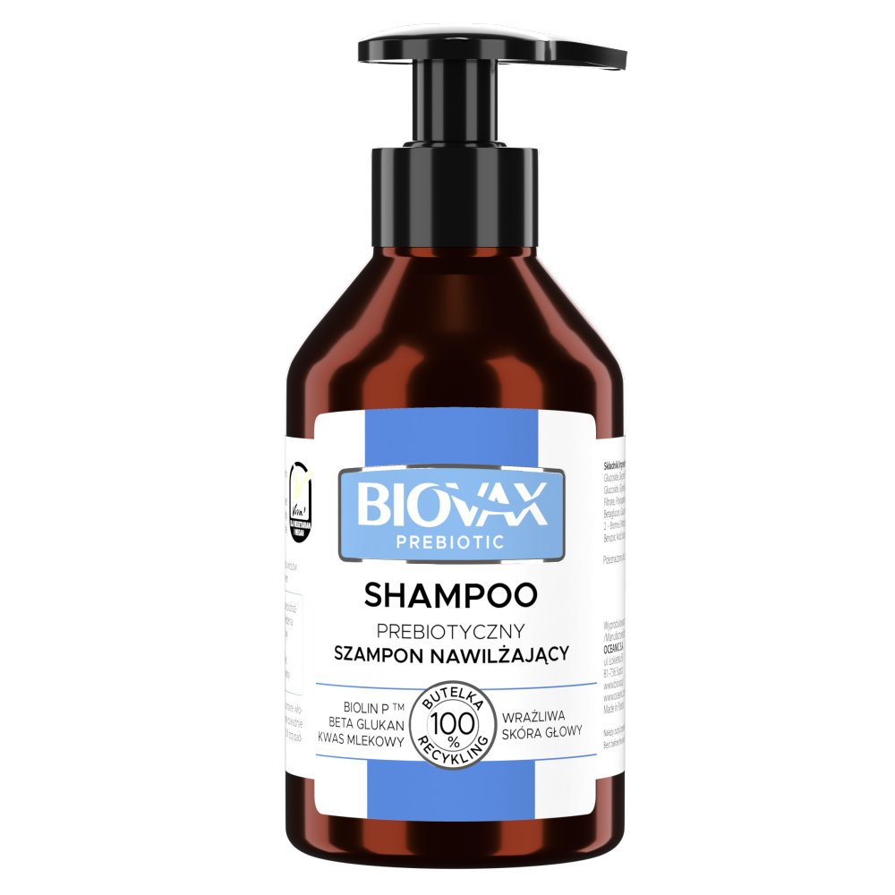 L'BIOTICA BIOVAX PREBIOTIC Szampon prebiotyczny, nawilżający