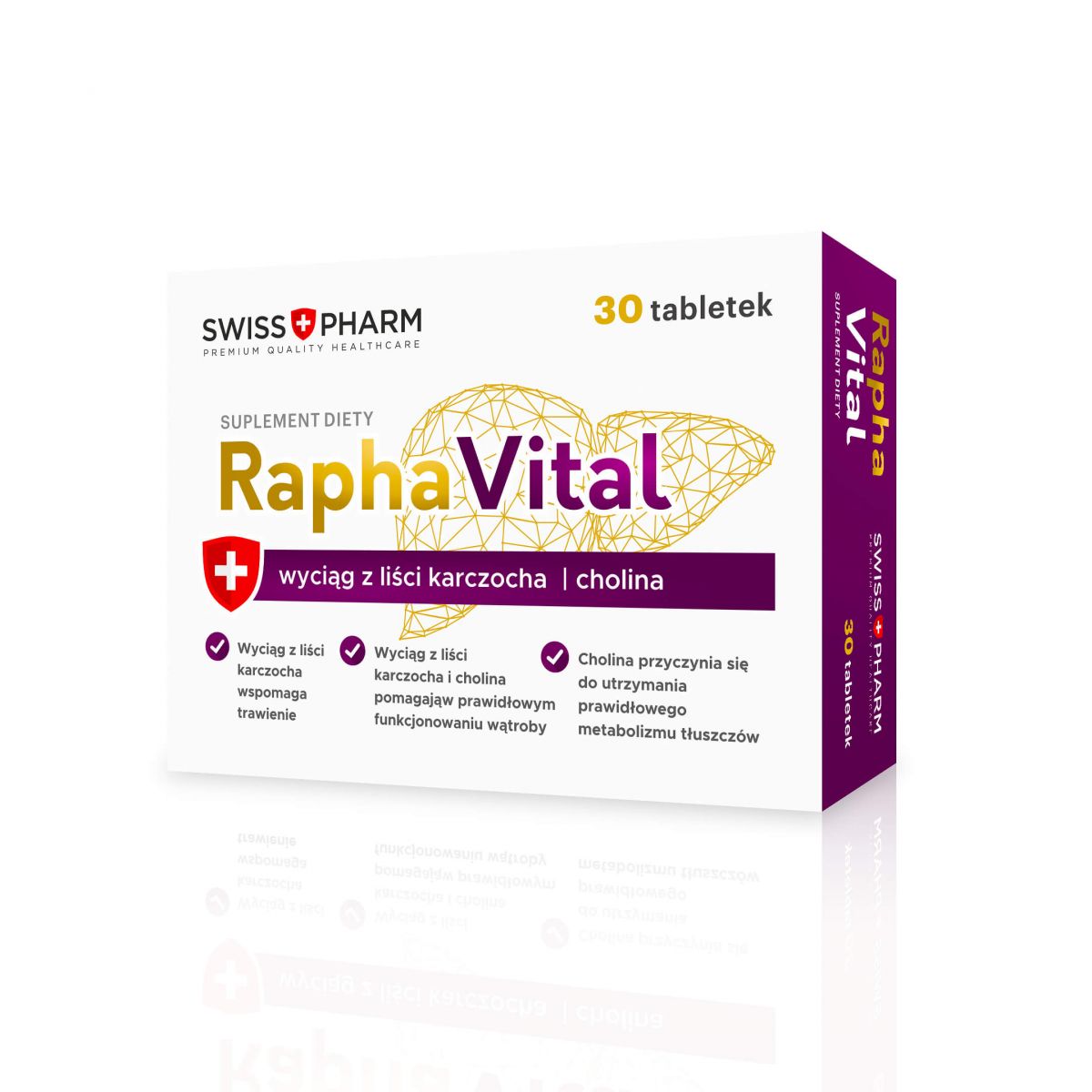 RaphaVital zdrowa wątroba karczoch cholina 30 tabl.