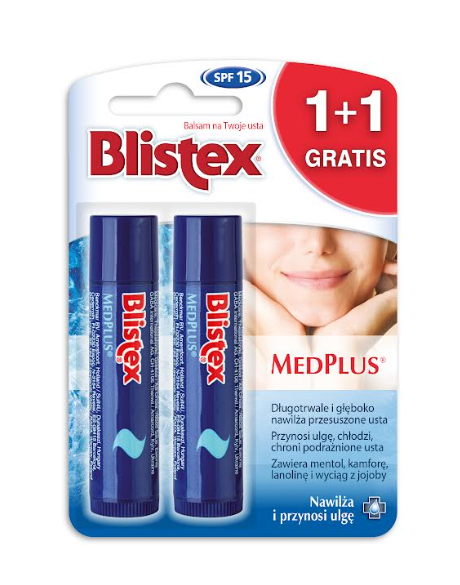 BLISTEX MEDPLUS Balsam do ust 1+1 GRATIS