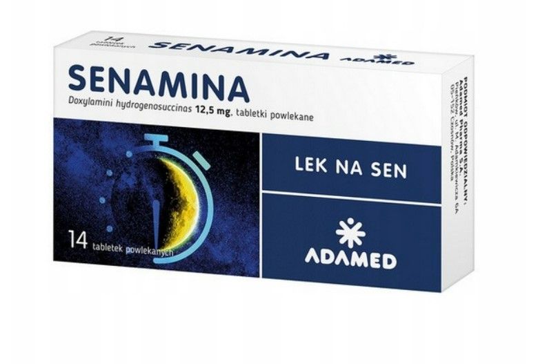 Senamina  lek na sen 12,5 mg 14 tabletek powlekanych