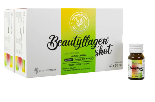Beautyllagen Shot Jabłonka-Limonka kolagen 30x30ml