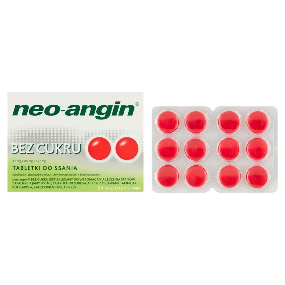 Neo-Angin bez cukru x 24 tabl.