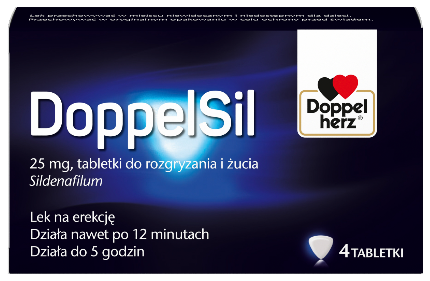 DoppelSil 25mg x 4 tabletki do rozgryzania i żucia