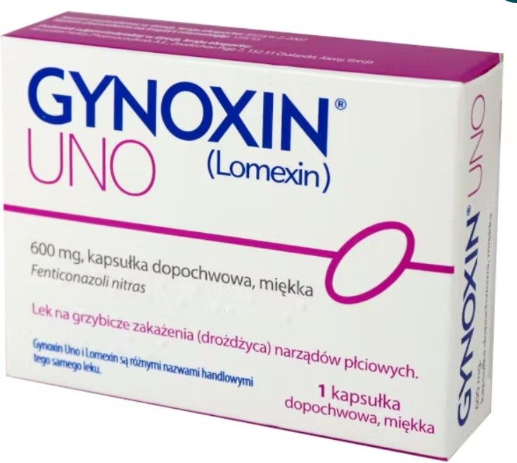 Gynoxin Uno 60 g LOMEXIN Import Równoległy 1 kapsułka