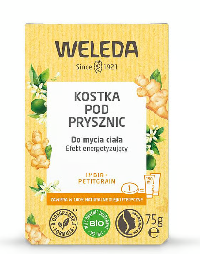 WELEDA Kostka pod prysznic Imbir+ Petitgrain 75g