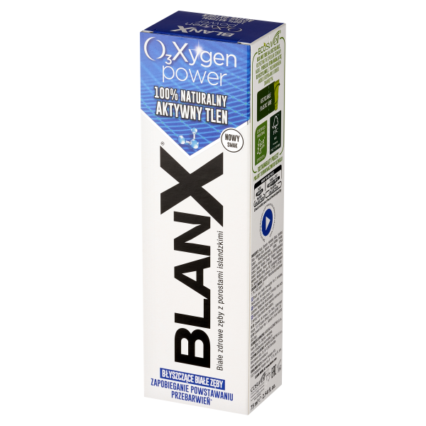 BlanX O₃Xygen Power Pasta wybielająca do zębów z aktywnym tlenem 75 ml