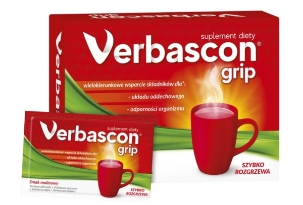 Verbascon Grip wsparcie układu oddechowego 10 saszetek