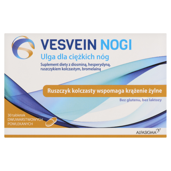 Vesvein Nogi ulga dla ciężkich nóg 30 tabletek