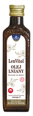 Olej lniany budwigowy nieoczyszczony 250ml