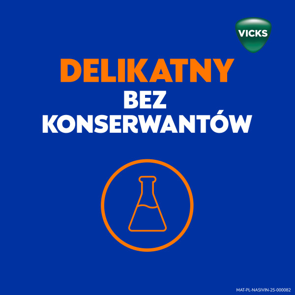 Aerozol do nosa Nasivin Vicks Kids na zatkany nos, lek udrażniający, dla dzieci powyżej 1. do 6 r.ż., 10 ml