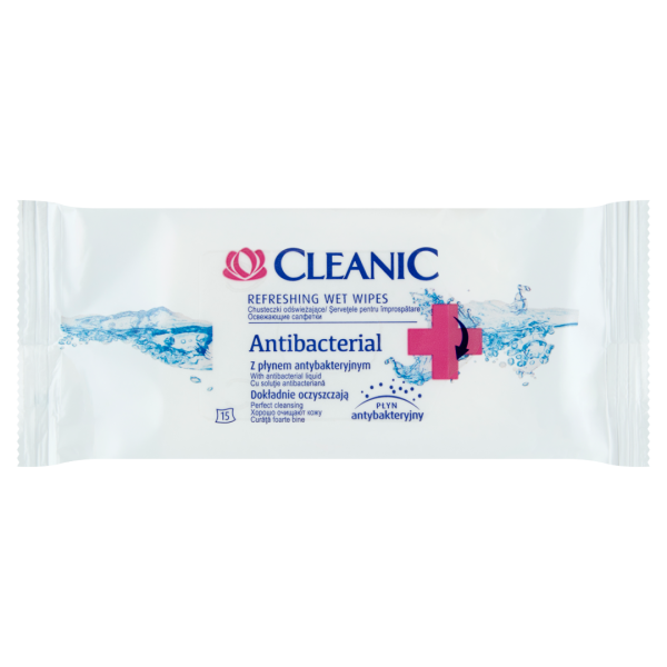 Chust.odśw.CLEANIC ANTISEPTIC x15 1op.
