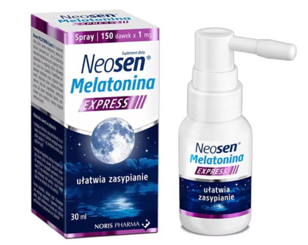Neosen Melatonina Express ułatwia zasypianie spray 30 ml