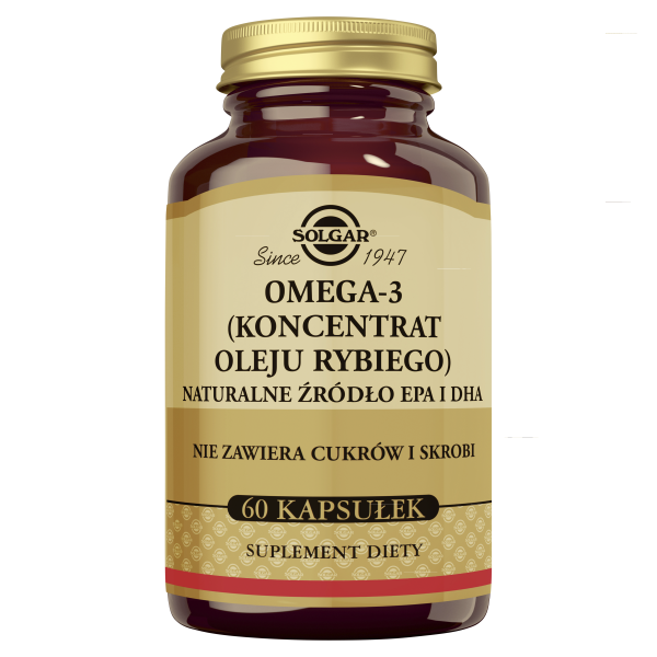 SOLGAR Omega 3 naturalne źródło EPA i DHA 60 kapsułek